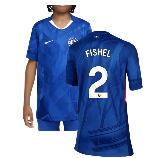 2025-2026 Chelsea Home Shirt (Kids) (Fishel 2)-SoccerKits Hub | Buy Soccer Jerseys Online